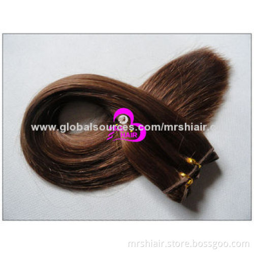 20-inch Brown Indian Remy Hair Weaves